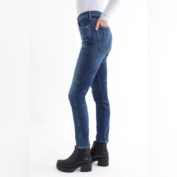 AGOLDE Roxanne Super High-Rise Skinny Jean – Freeway Dark Wash Size 26 - Picture 11 of 11